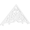 Ekena Millwork Pitch Athens Architectural Grade PVC Gable Pediment, 72"W x 33"H x 1"P (11/12) GPP072X033X100ATH - alternate 1